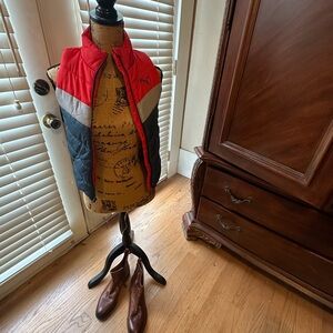 Puma Red and Black Puffer Vest